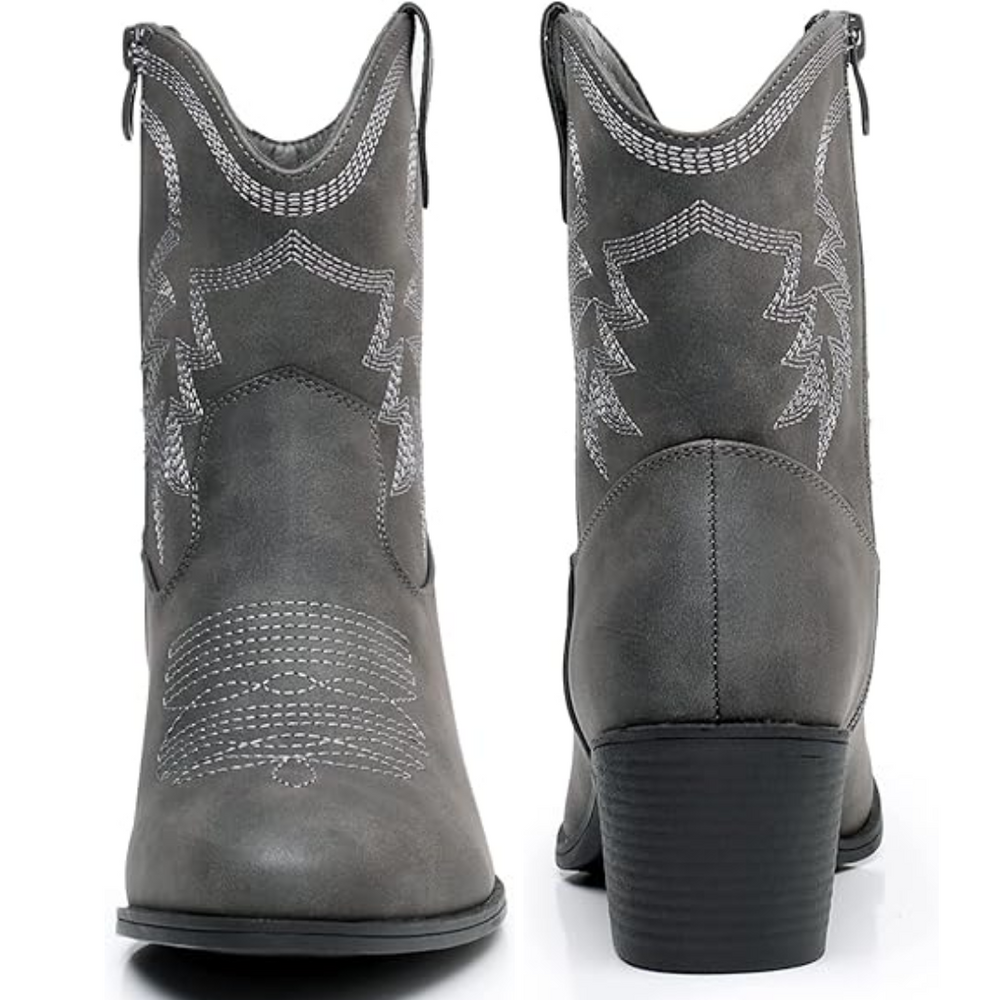 Women's Classic Mid-Calf Western Boots (2)