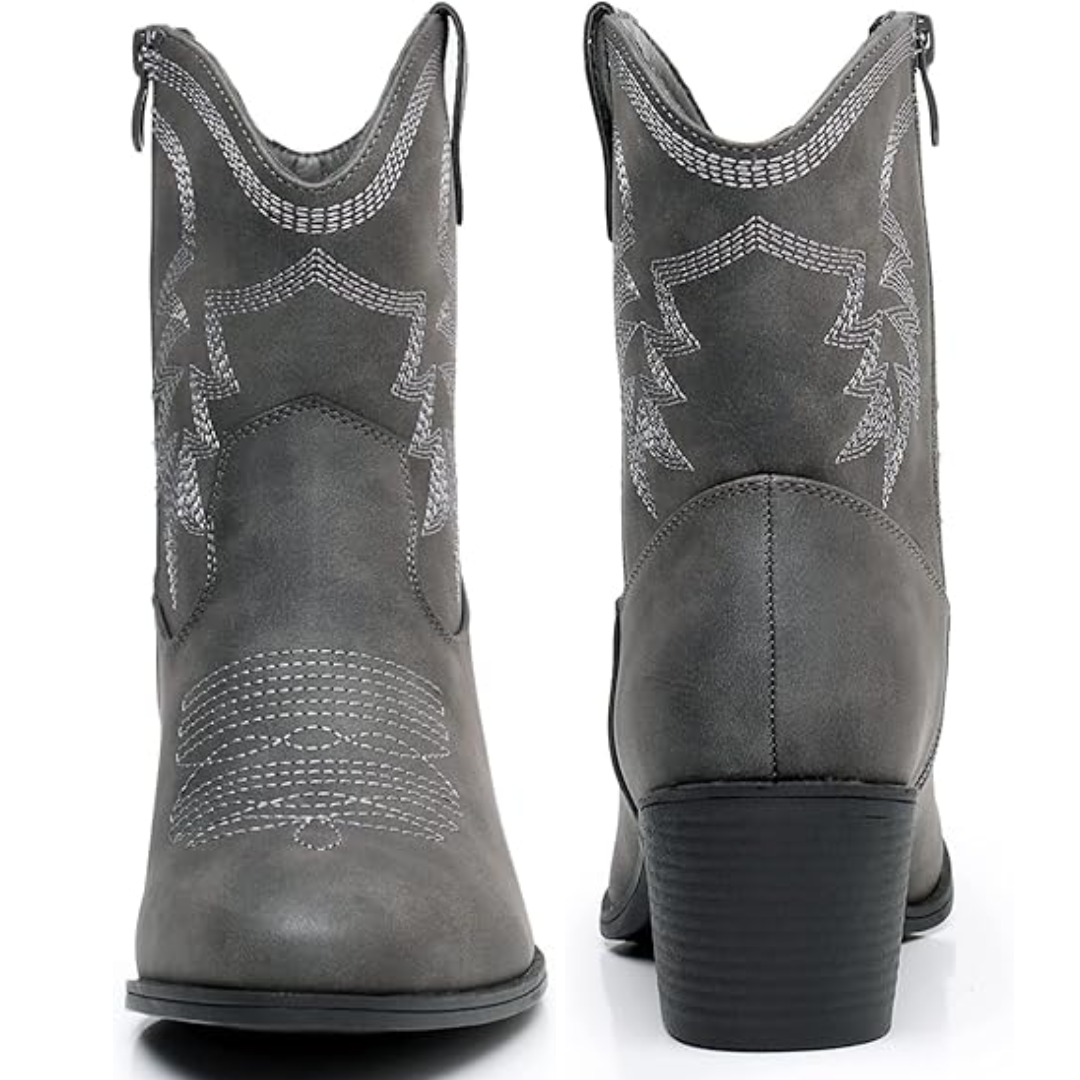 Women's Classic Mid-Calf Western Boots (2)
