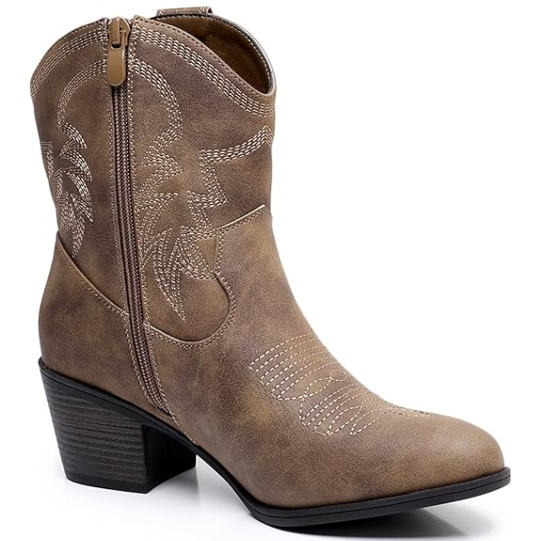 Women's Classic Mid-Calf Western Boots (3)