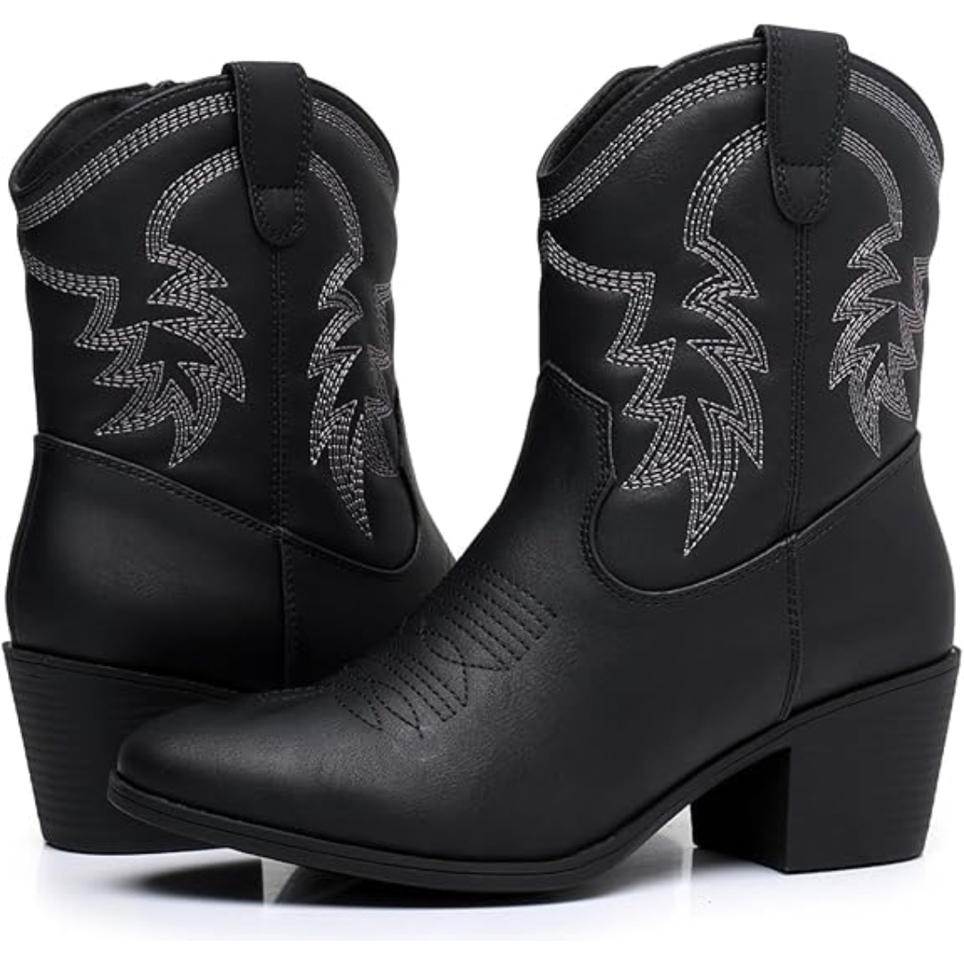 Women's Classic Mid-Calf Western Boots (4)