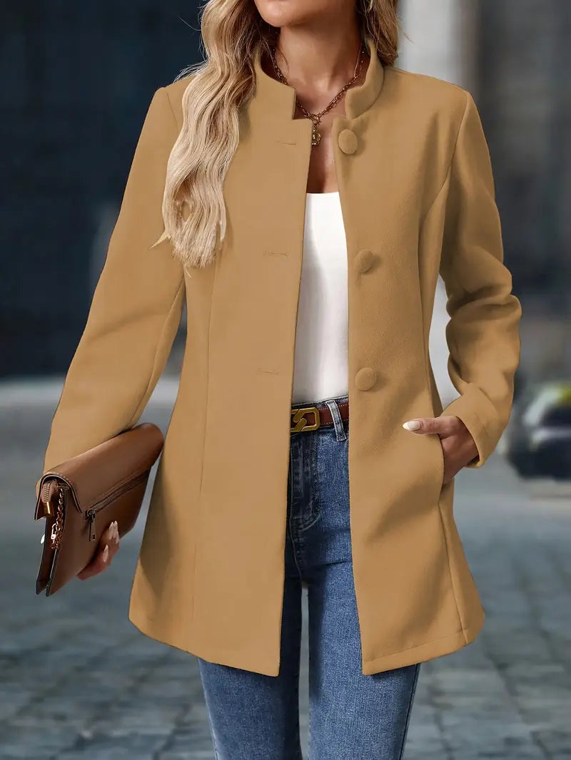 Women's Classic Tailored Jacket for Layering (14)