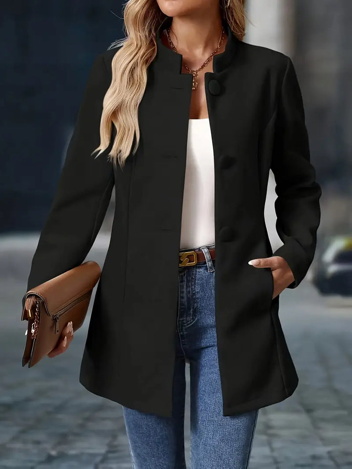 Women's Classic Tailored Jacket for Layering (8)