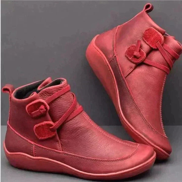Women's Comfort Boots for Everyday Wear in Red