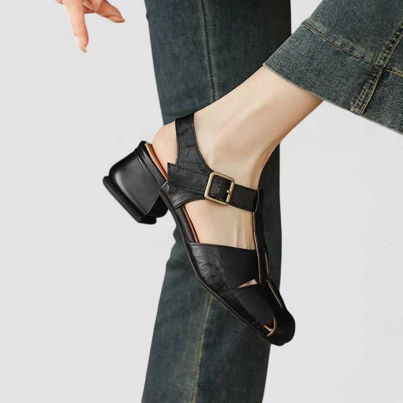 Women's Comfortable Orthopedic Mary Jane Shoes in Black