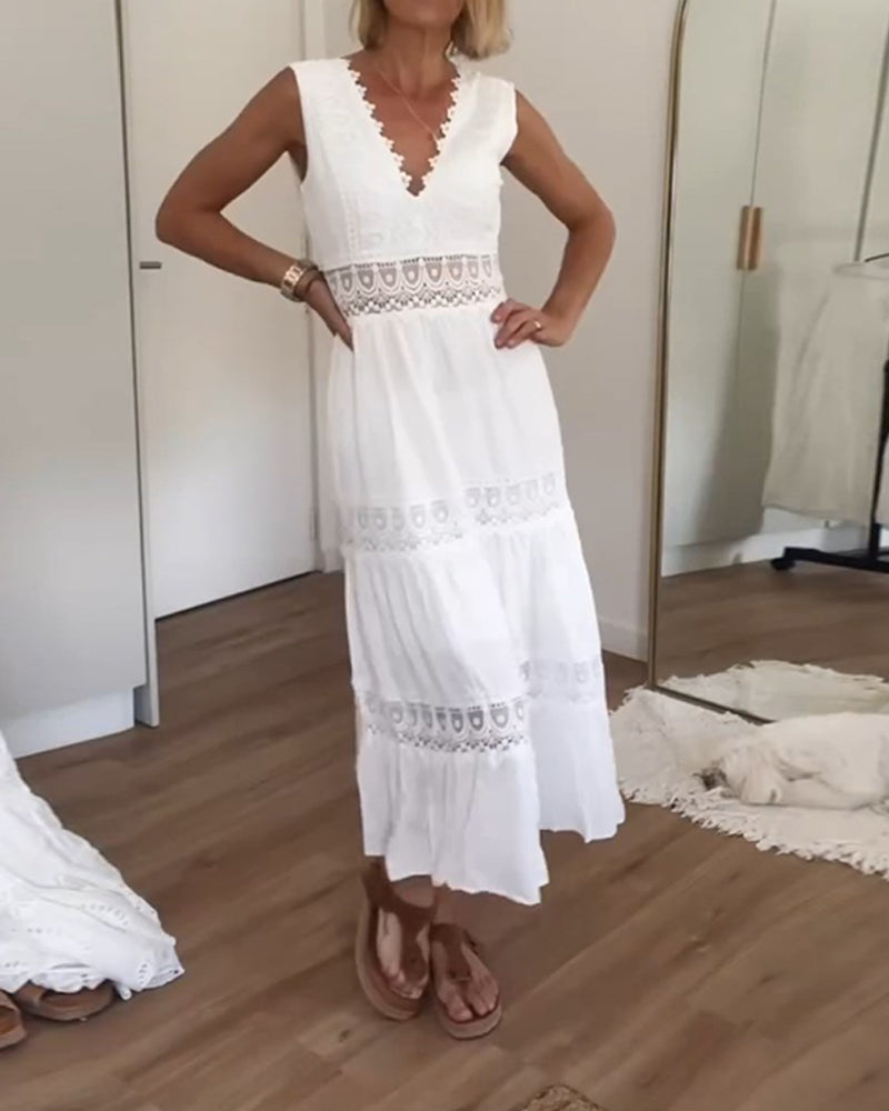Women's Cotton Maxi Dress for Wedding Guests (6)