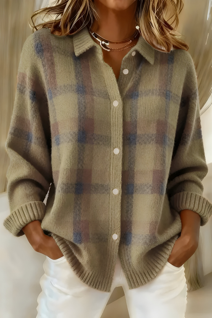 Women's Cozy Knit Cardigan in Brown