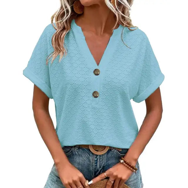 Women's Effortless Everyday Blouse in Blue