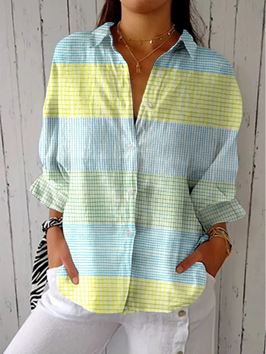Women's Effortless Longsleeve Blouse in Multicolour