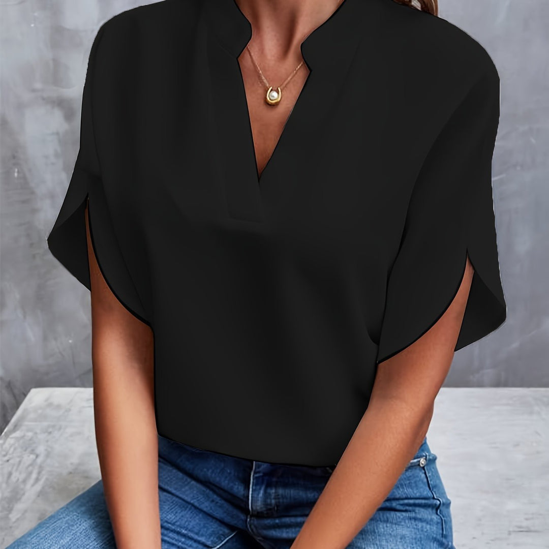 Women's Elegant Blouse for Spring and Summer in Black