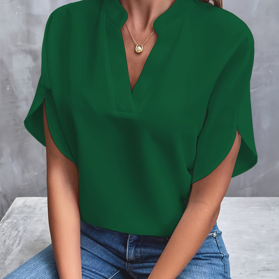 Women's Elegant Blouse for Spring and Summer in Green