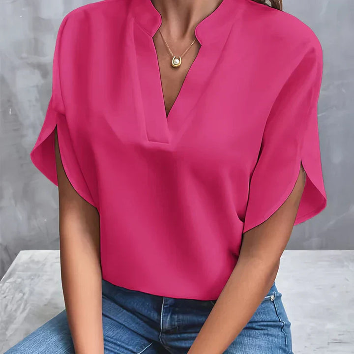 Women's Elegant Blouse for Spring and Summer in Pink