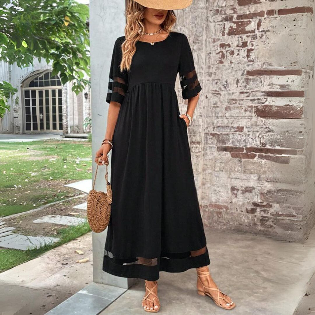 Women's Elegant Cotton Maxi Beach Dress