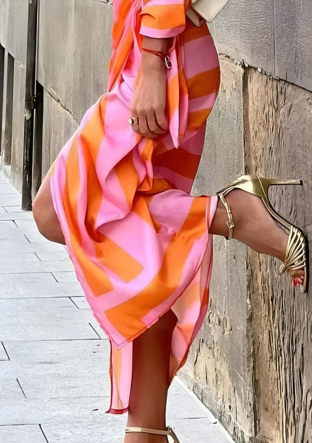 Women's Elegant Evening Wrap Dress (2)