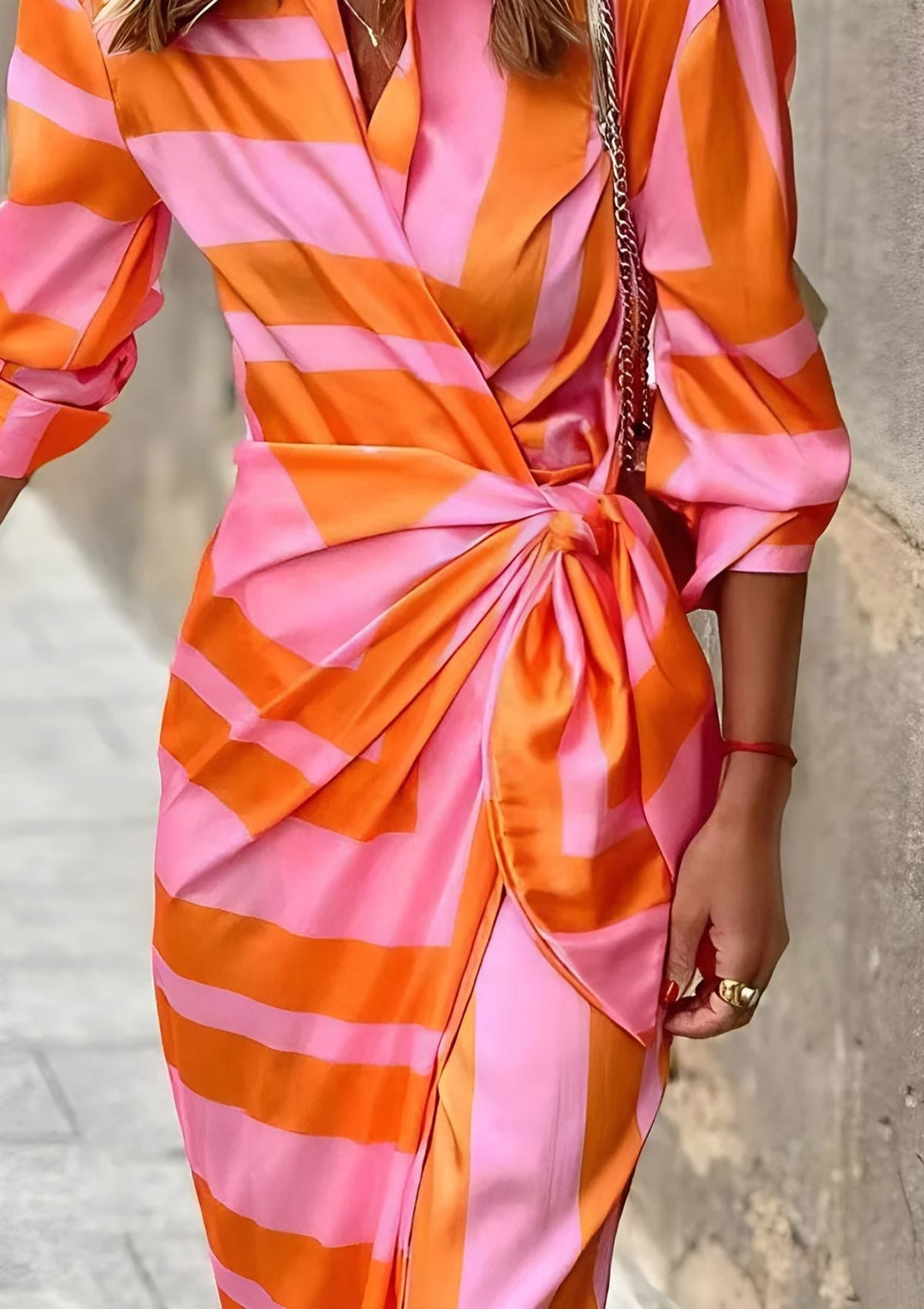 Women's Elegant Evening Wrap Dress (6)