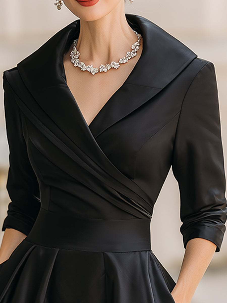 Women's Elegant Fall Wedding Guest Dress (2)