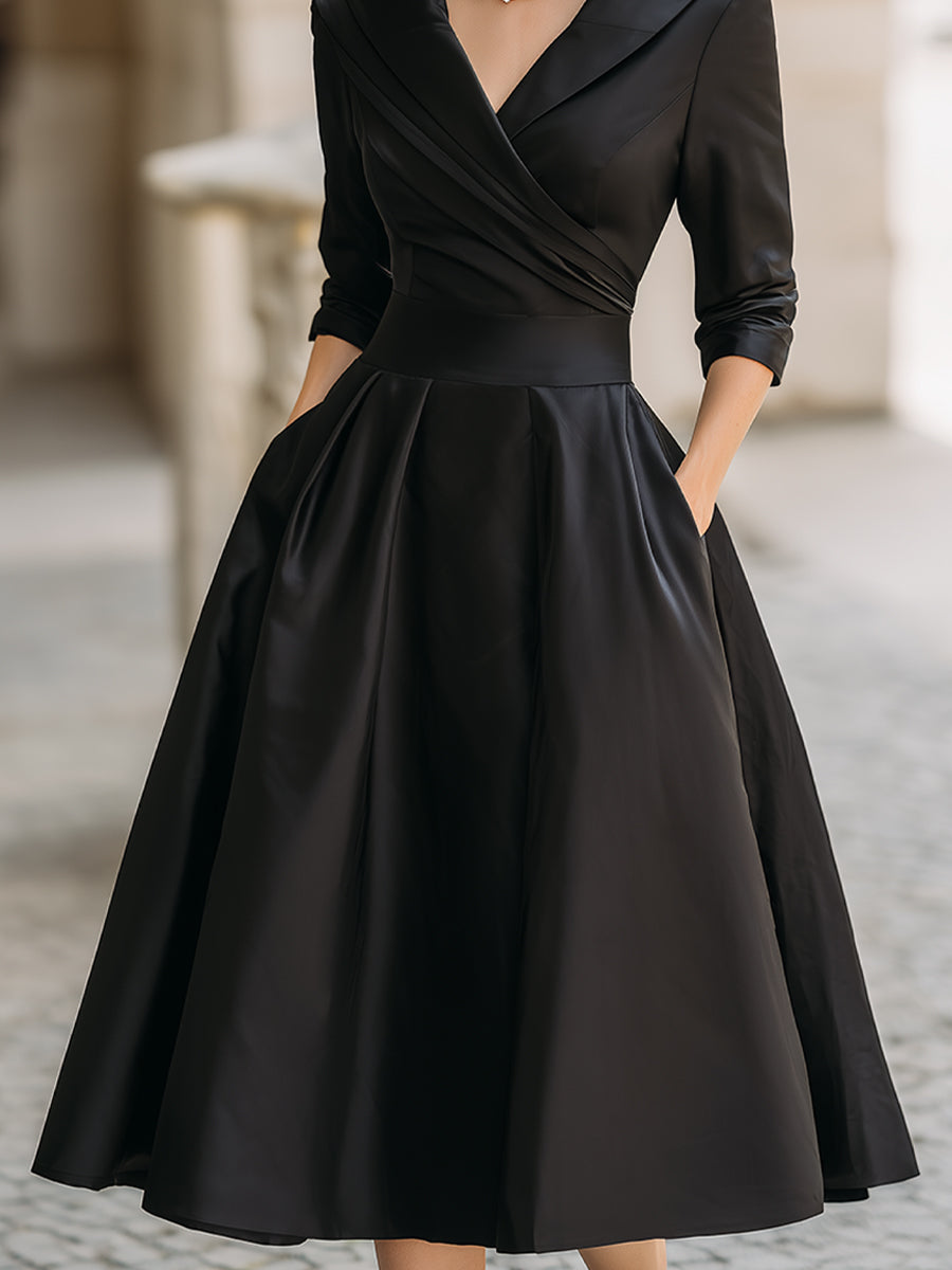 Women's Elegant Fall Wedding Guest Dress (3)