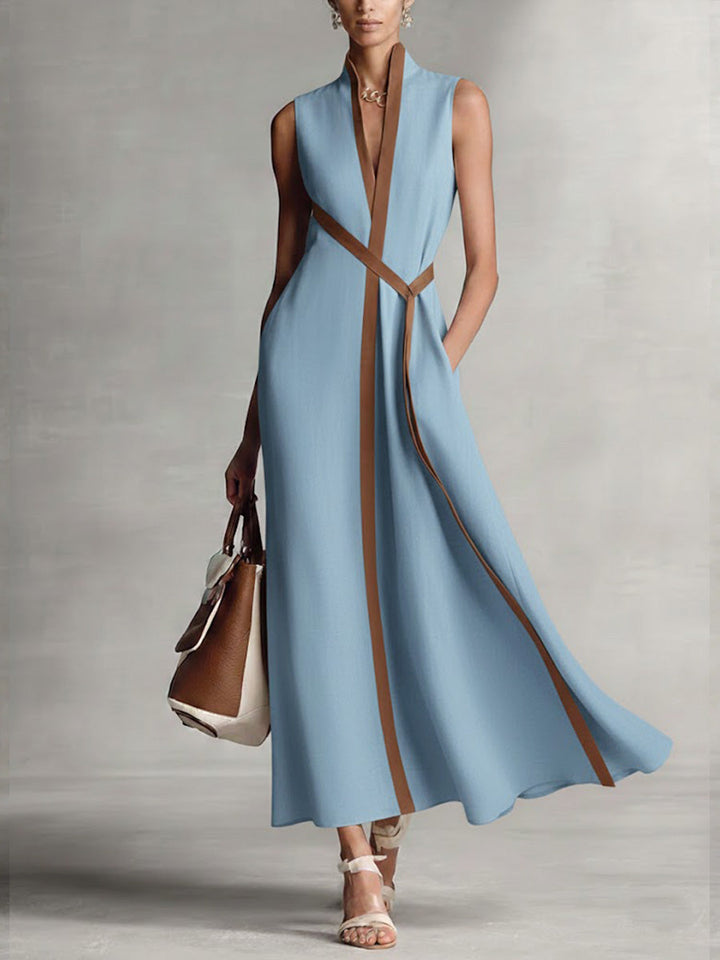 Women's Elegant Lightweight Spring Dress in Blue