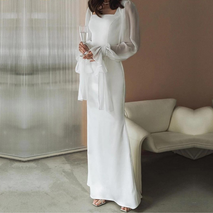 Women's Elegant Maxi Dress for Fall Wedding Guests (2)