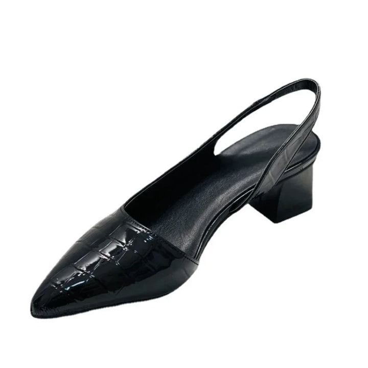 Women's Elegant Orthopedic Heels in Croco (3)