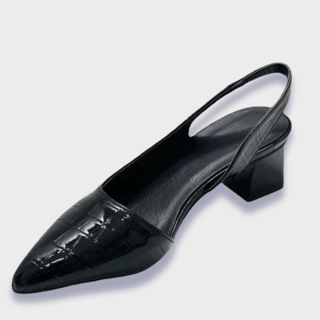 Women's Elegant Orthopedic Heels in Croco (5)