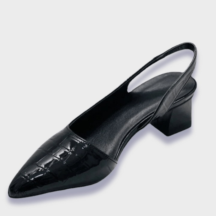 Women's Elegant Orthopedic Heels in Croco (5)