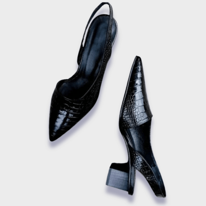 Women's Elegant Orthopedic Heels in Croco (6)