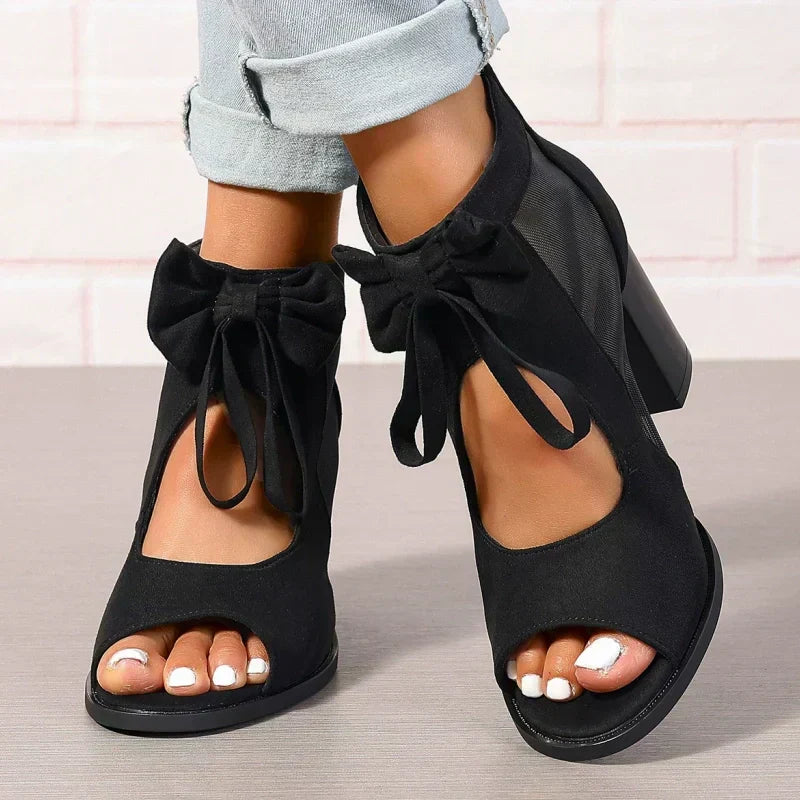 Women's Elegant Orthopedic High Heels in Black