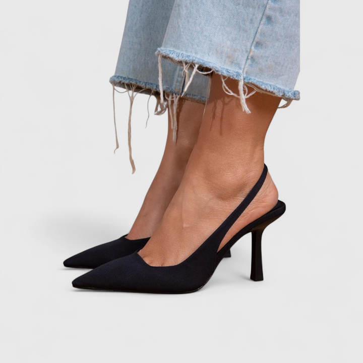 Women's Elegant Orthopedic Pointed-Toe Heels in Black