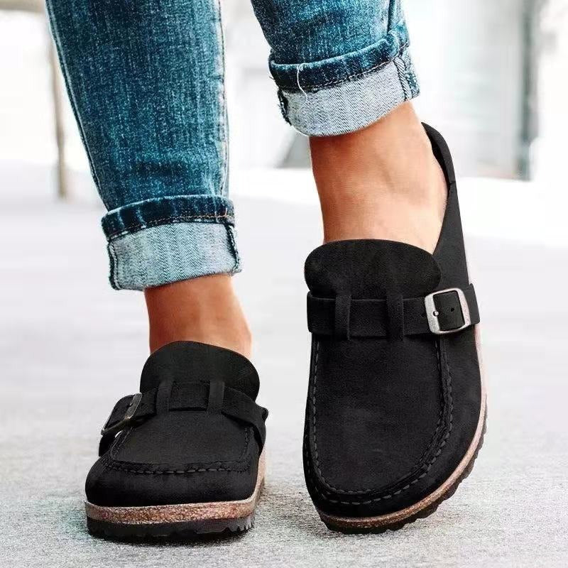 Women's Elegant Slip-On Loafer for Spring in Black
