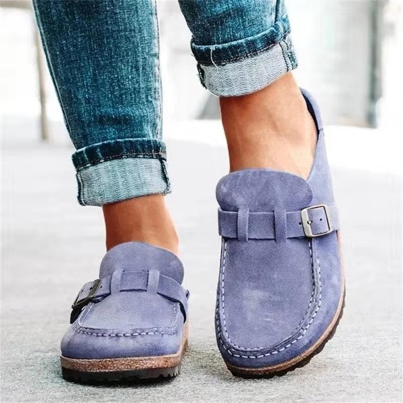 Women's Elegant Slip-On Loafer for Spring in Purple