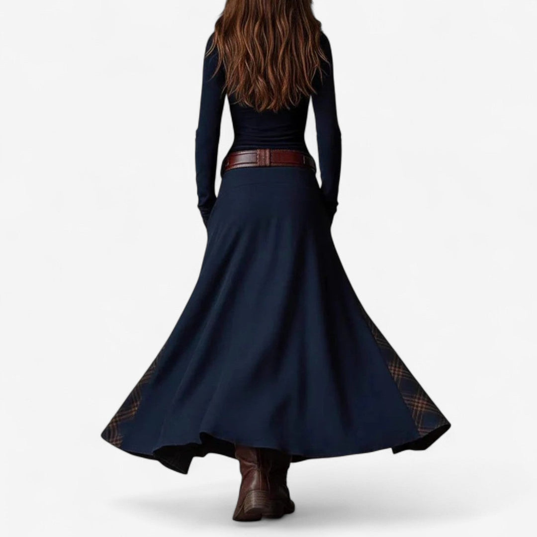 Women's Elegant Suede Evening Dress (4)