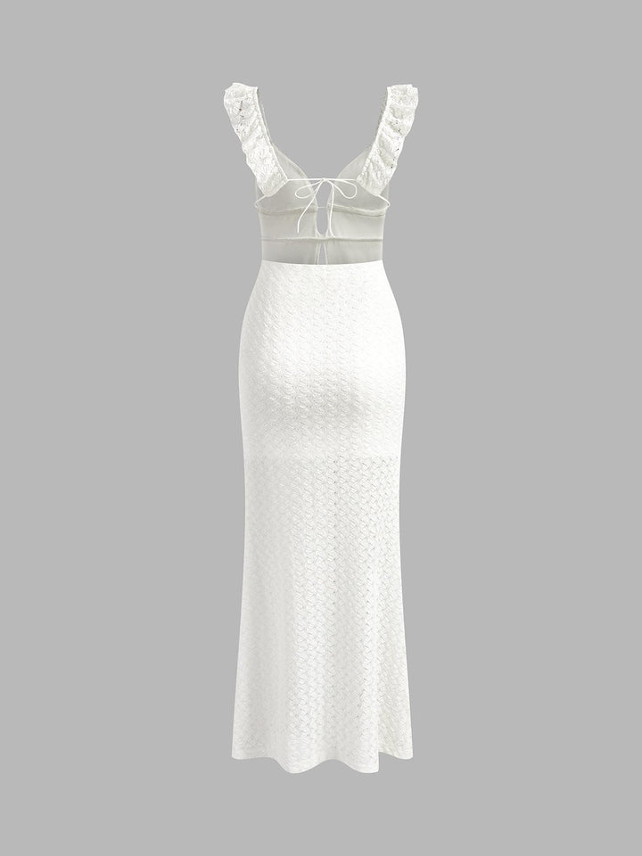 Women's Elegant V-Neck Maxi Dress for Wedding Guests (5)