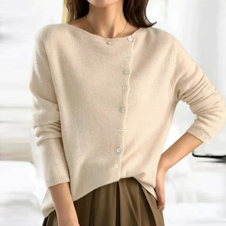 Women's Essential Knit Cardigan for Layering in Beige