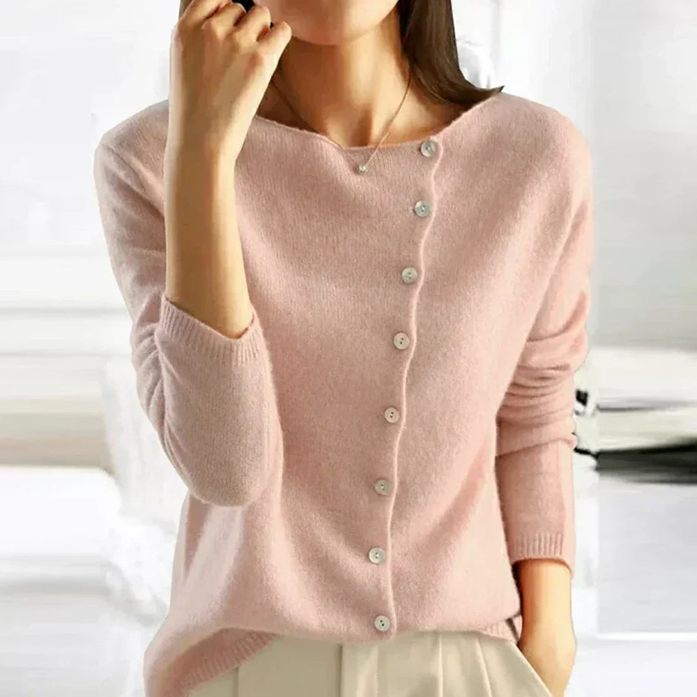 Women's Essential Knit Cardigan for Layering in Pink