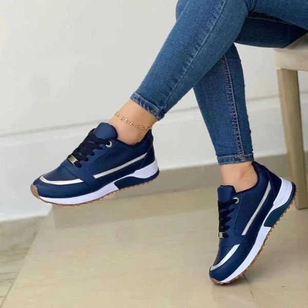 Women's Everyday Orthopedic Sneaker in Blue