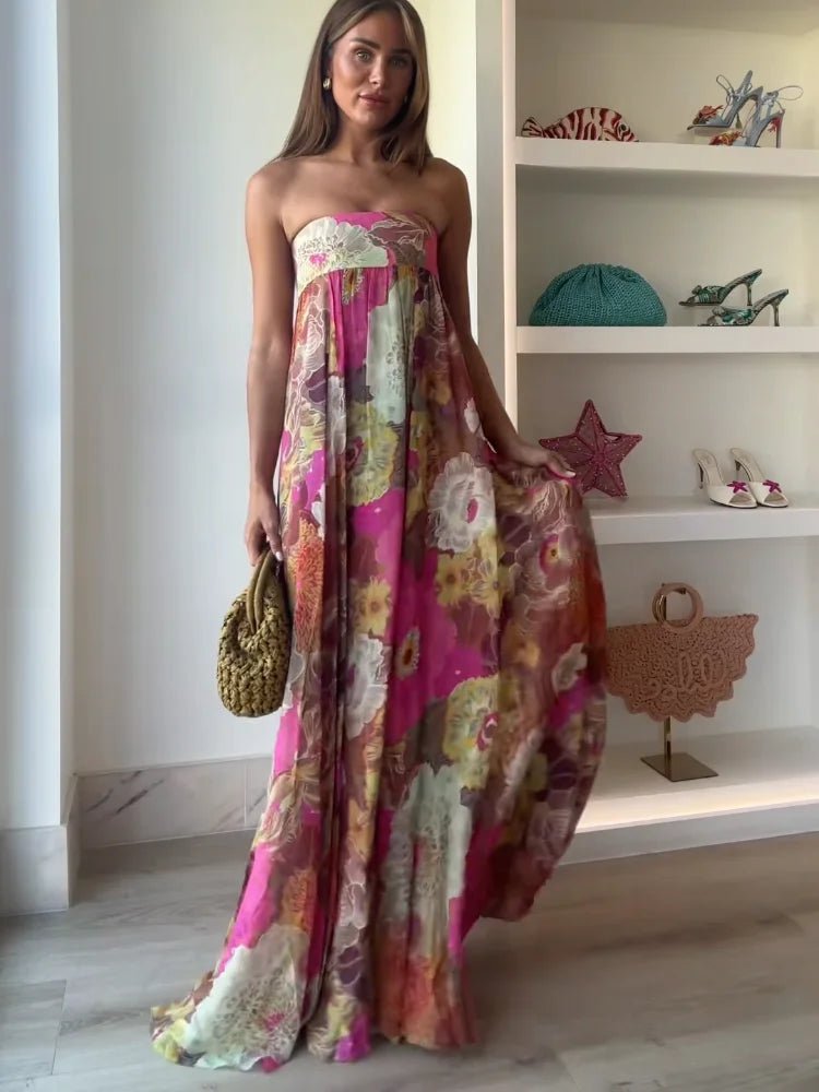 Women's Floral Maxi Dress for Wedding Guests (2)