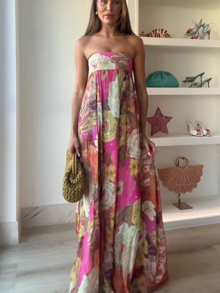 Women's Floral Maxi Dress for Wedding Guests (4)