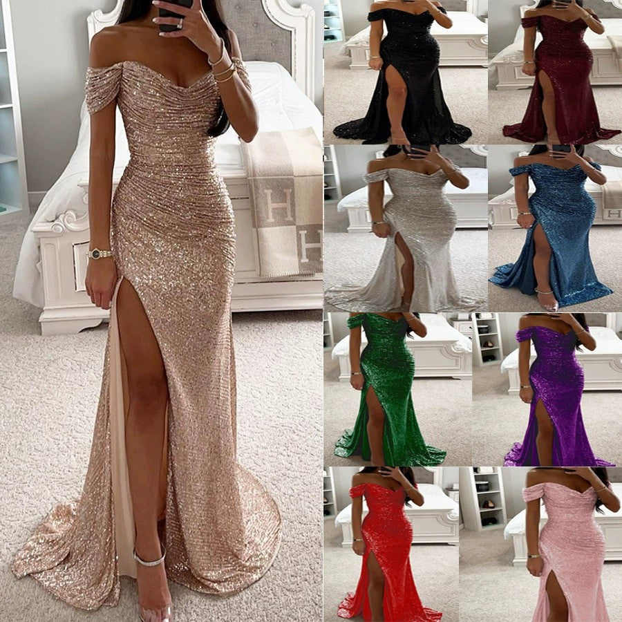 Women's Glamorous Wedding Guest Evening Dress