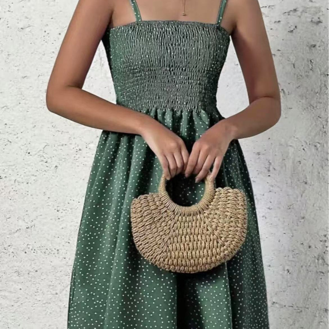 Women's Halter Polka Dot Summer Dress (6)