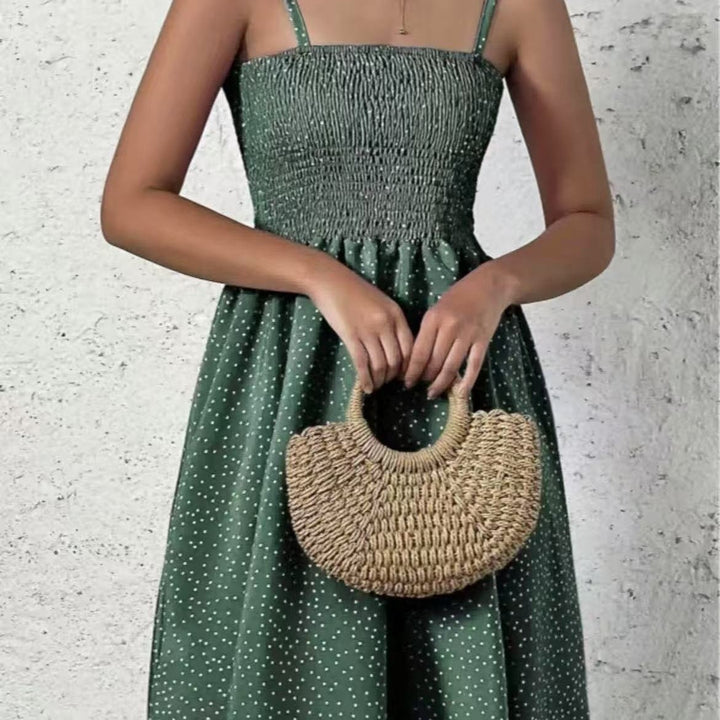 Women's Halter Polka Dot Summer Dress (6)
