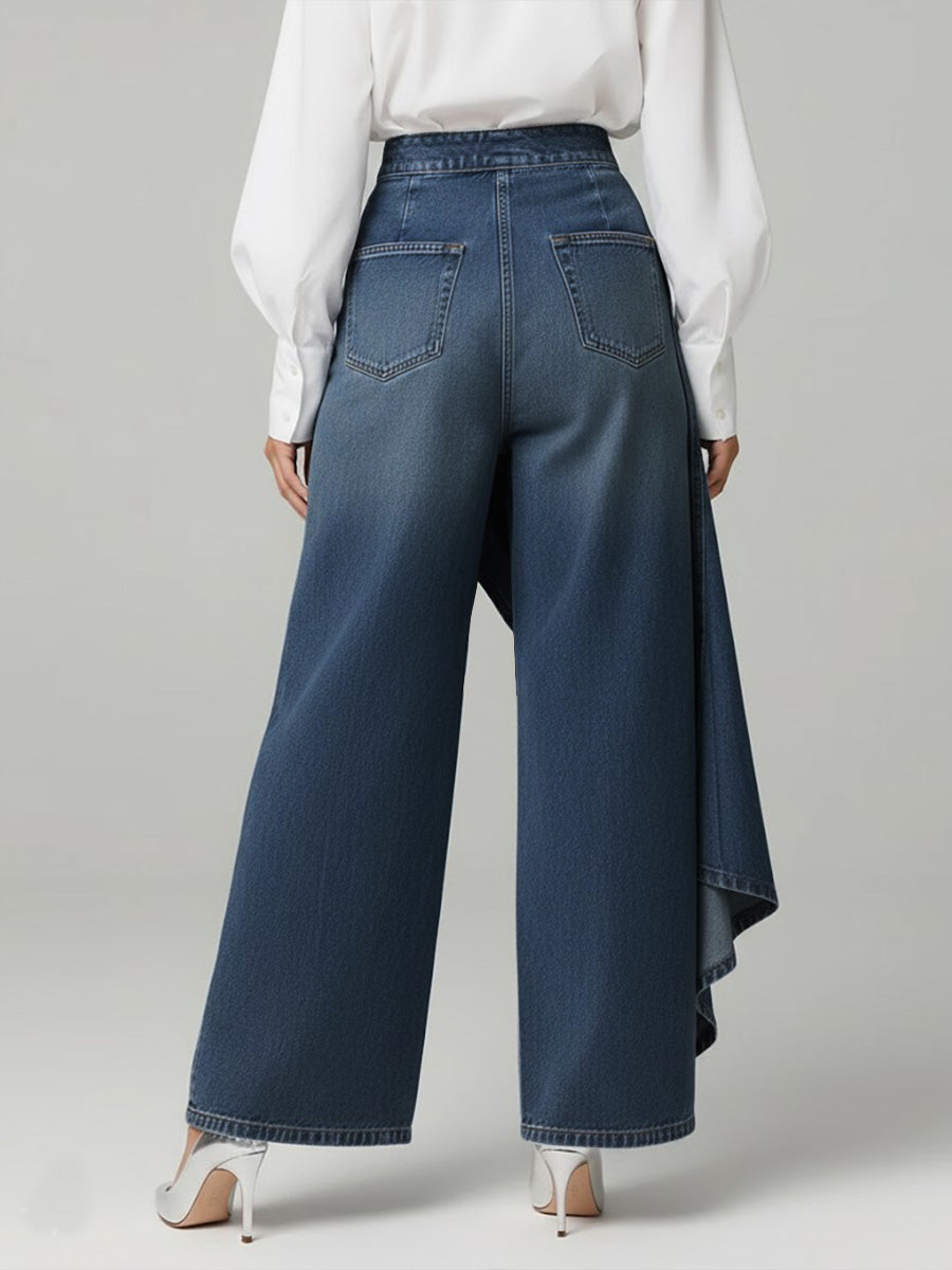Women's High-Waist Wide-Leg Relaxed Jeans (4)