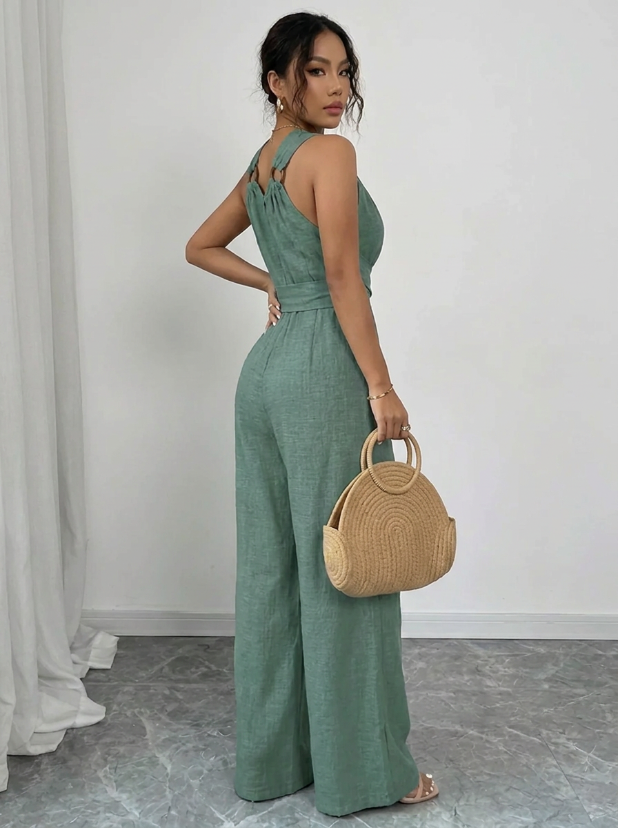 Women's Lace Knit Jumpsuit Set (5)