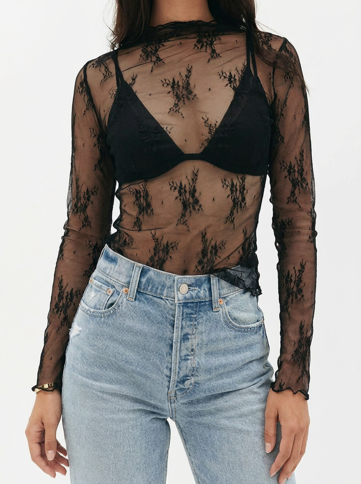 Women's Lace Knit Jumpsuit Set (7)