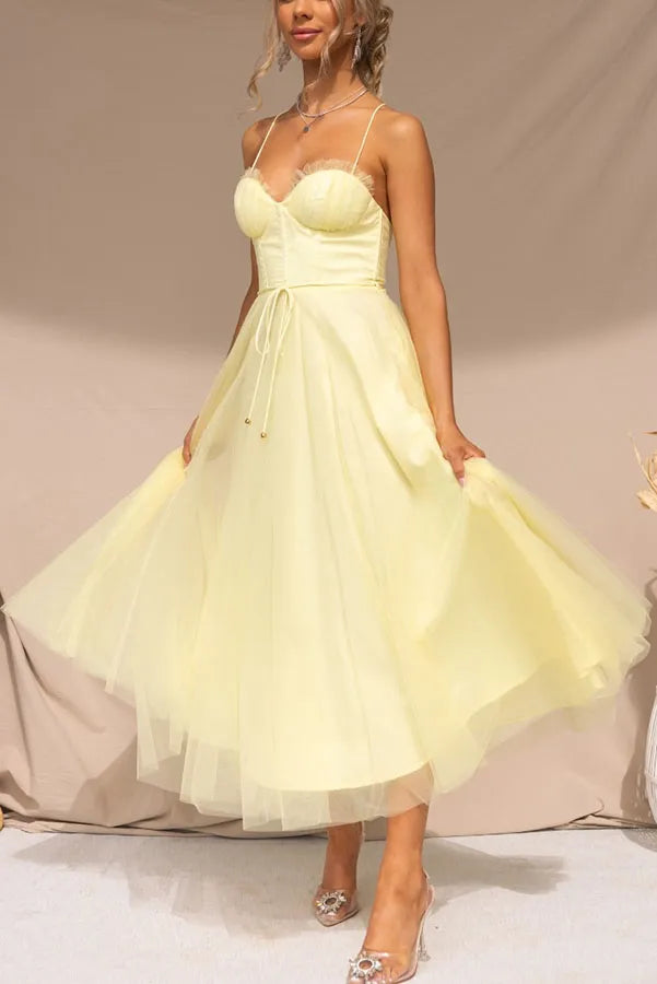 Women's Lace Midi Dress for Summer Weddings (2)