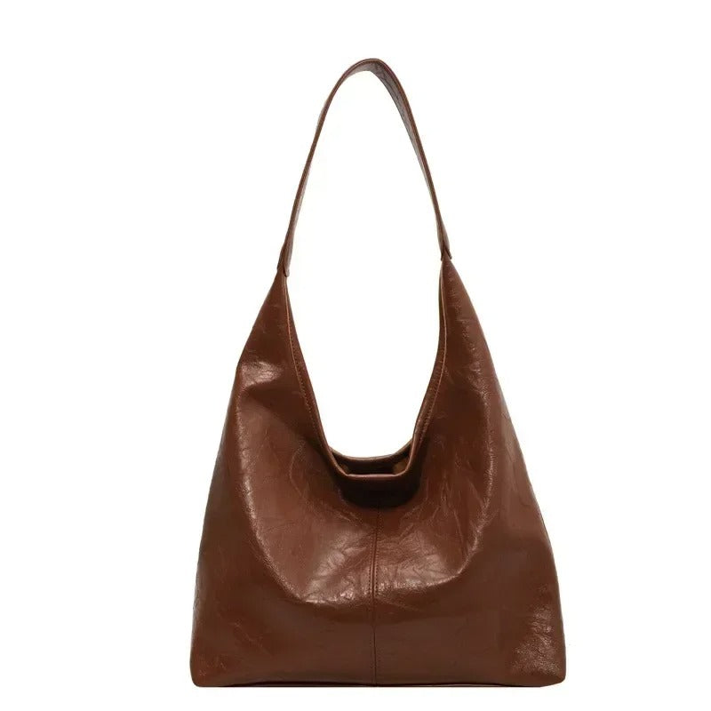 Women's Lightweight Distressed Leather Tote Bag in 3