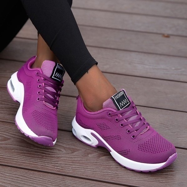 Women's Lightweight Orthopedic Slip-On Sneakers in Purple