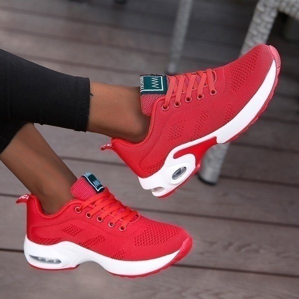 Women's Lightweight Orthopedic Slip-On Sneakers in Red