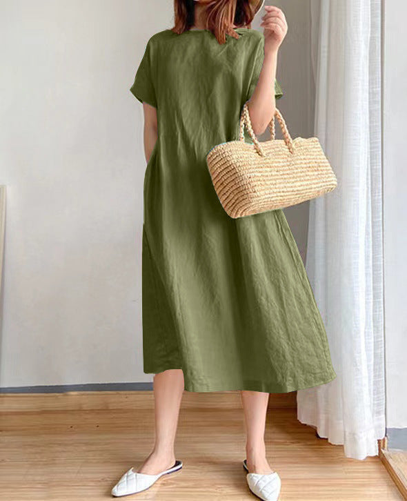 Women's Lightweight Summer Dress for Everyday Wear in Green 1