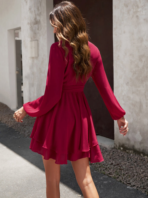Women's Linen Dress with Gathered Waist (21)