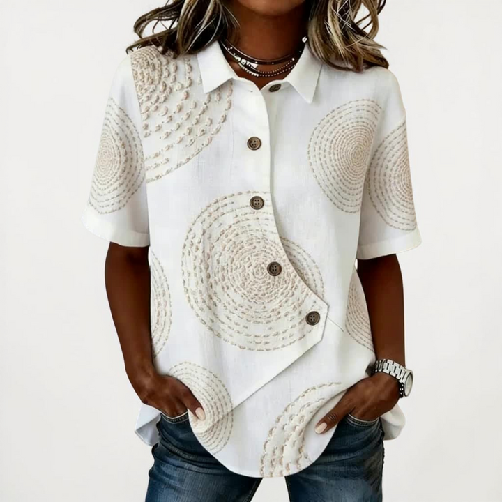 Women's Linen Shirt for Everyday Styling in Beige